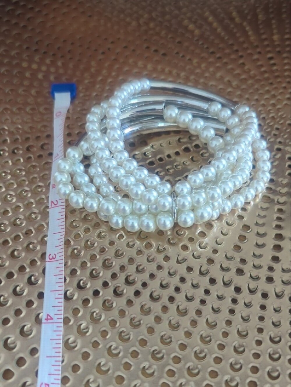 Chico's Silver-Tone & Pearl Multi-Strand Bracelet - Picture 4 of 5